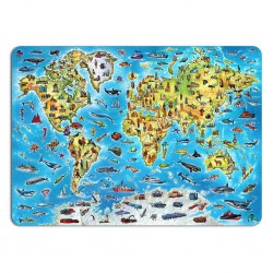 Wooden puzzle “World map”...