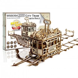 City Tram with Rails Wooden...